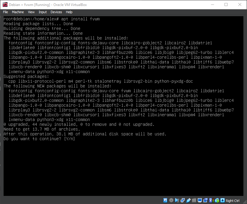 Running 'apt install fvwm'